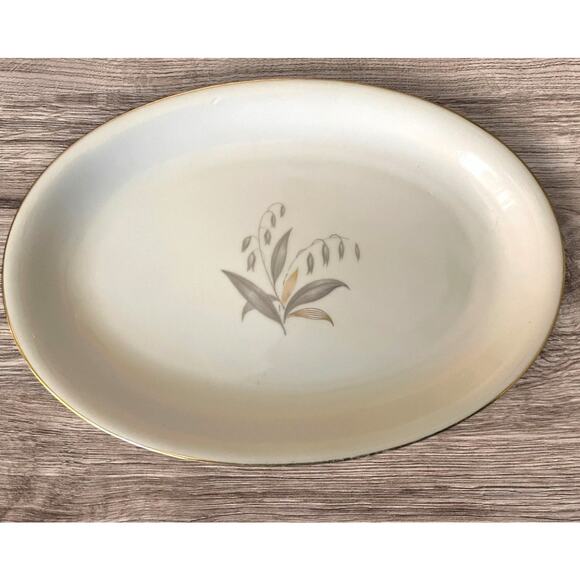 Vintage Kaysons Golden Rhapsody | Serving Platter | Gold Edging | 12”x9” | EUC - Picture 1 of 3